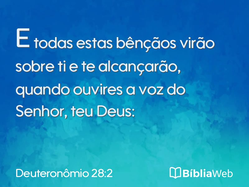 Deuteronômio 28:2 em imagem para compartilhar