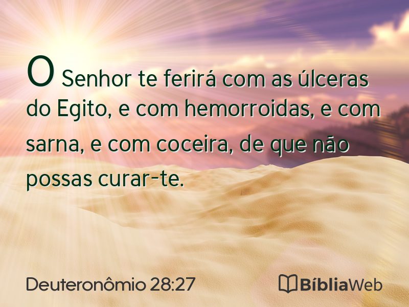 Deuteronômio 28:27 em imagem para compartilhar