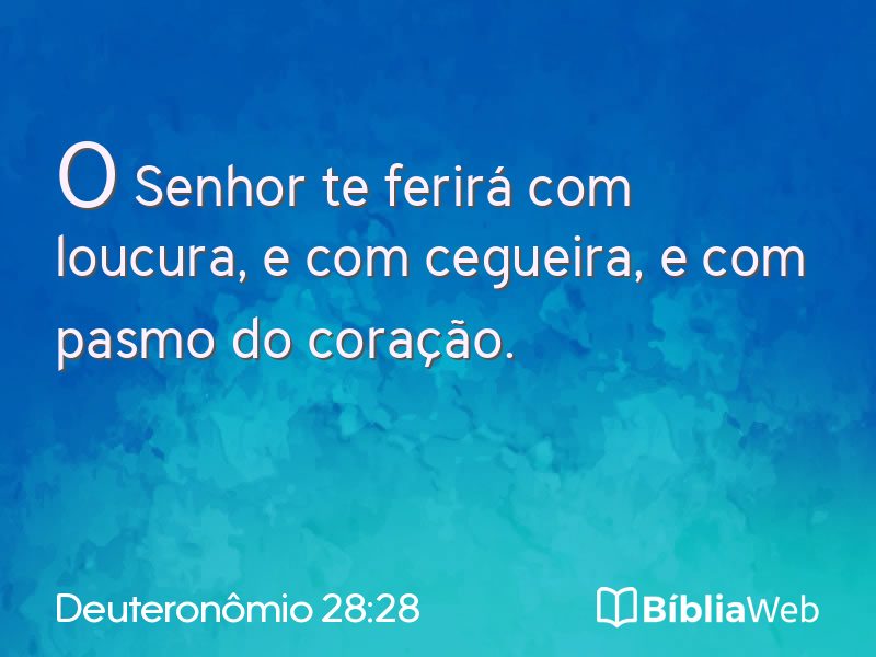 Deuteronômio 28:28 em imagem para compartilhar