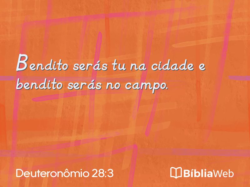 Deuteronômio 28:3 em imagem para compartilhar