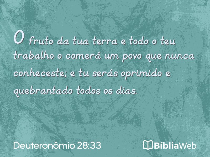 Deuteronômio 28:33 em imagem para compartilhar