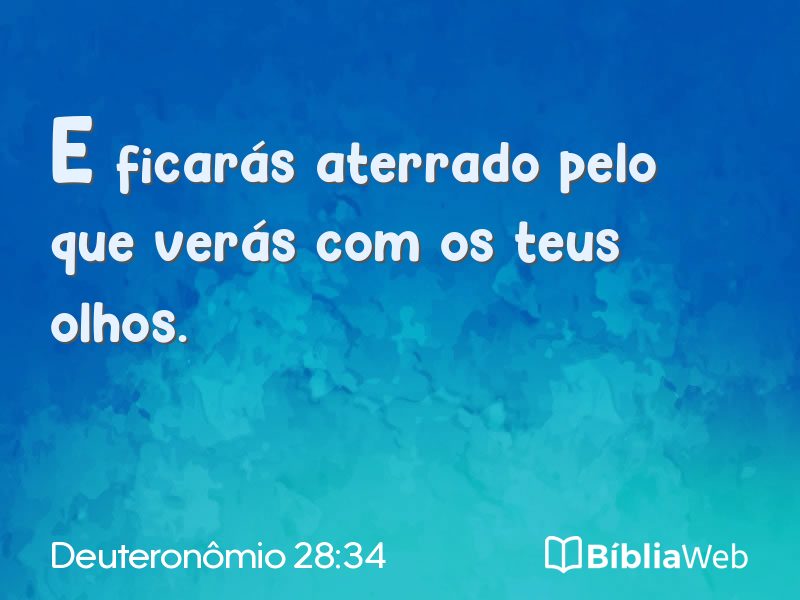 Deuteronômio 28:34 em imagem para compartilhar