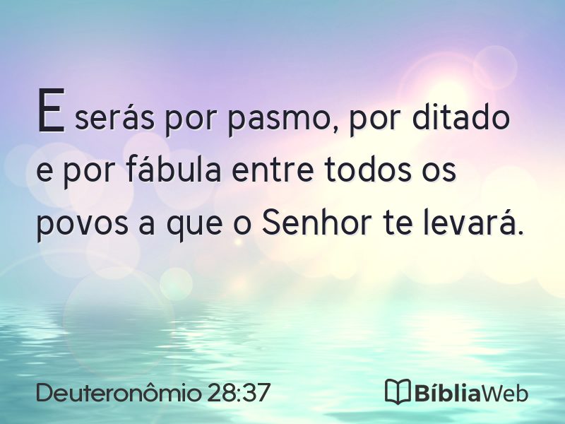 Deuteronômio 28:37 em imagem para compartilhar