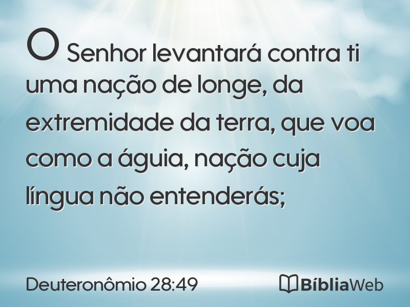Deuteronômio 28:49 em imagem para compartilhar