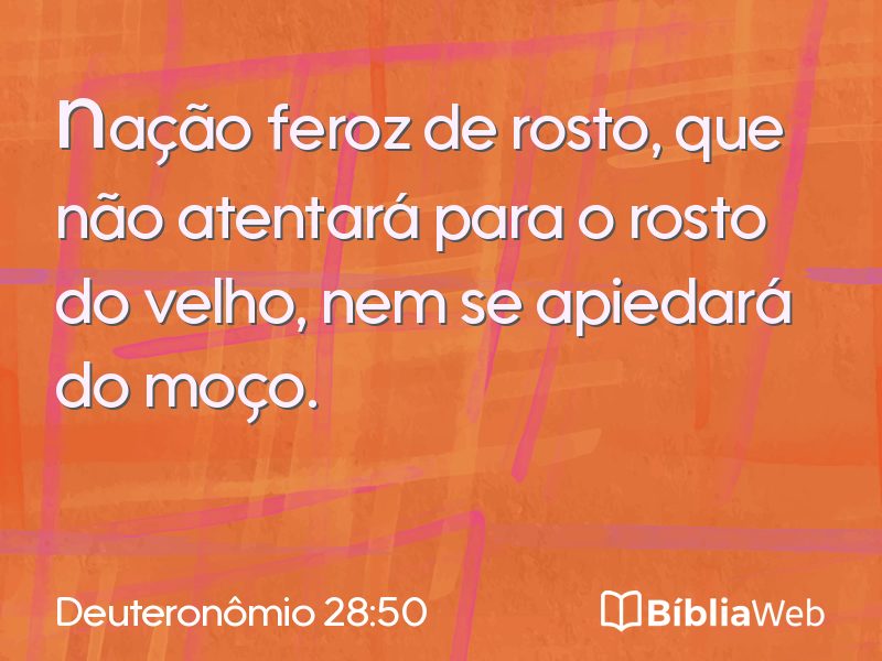 Deuteronômio 28:50 em imagem para compartilhar