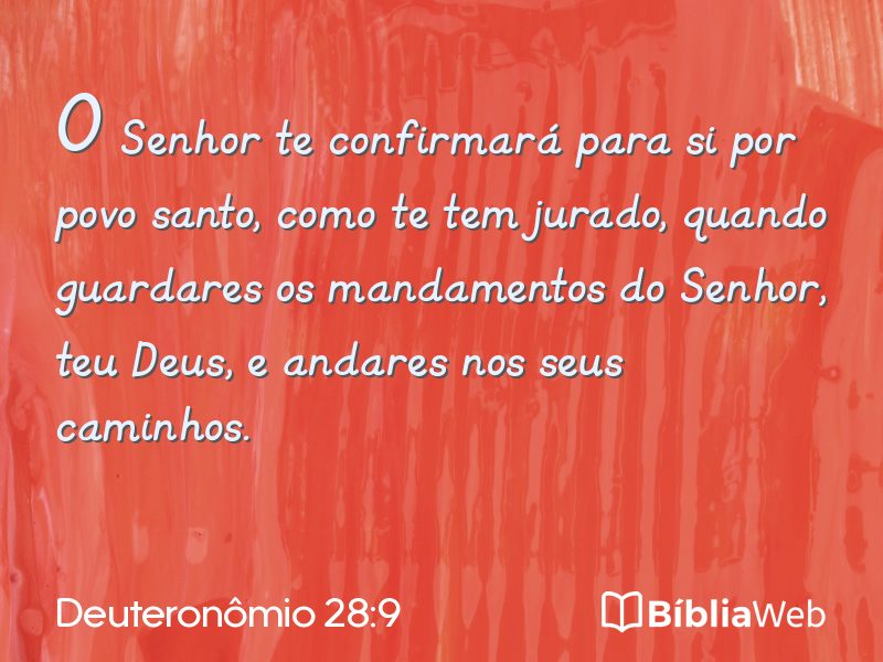 Deuteronômio 28:9 em imagem para compartilhar