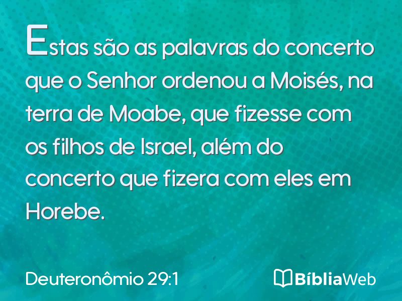 Deuteronômio 29:1 em imagem para compartilhar