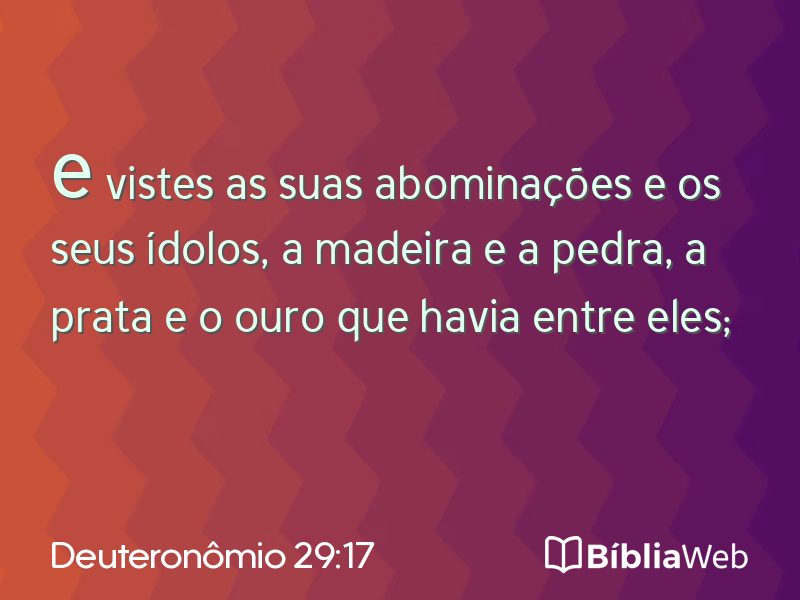 Deuteronômio 29:17 em imagem para compartilhar