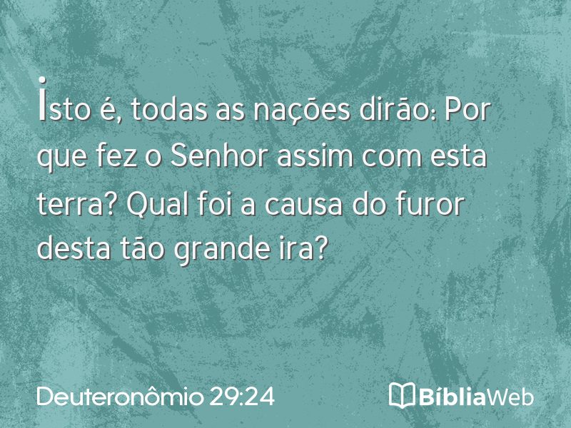 Deuteronômio 29:24 em imagem para compartilhar