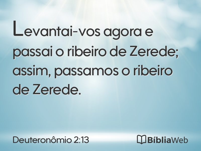 Deuteronômio 2:13 em imagem para compartilhar