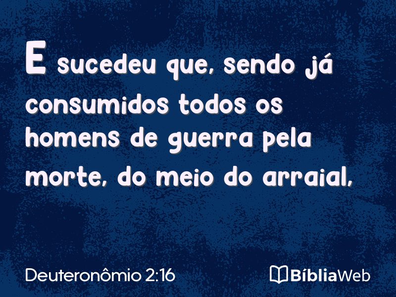 Deuteronômio 2:16 em imagem para compartilhar