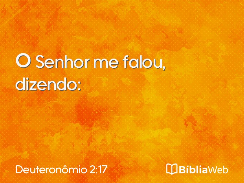 Deuteronômio 2:17 em imagem para compartilhar