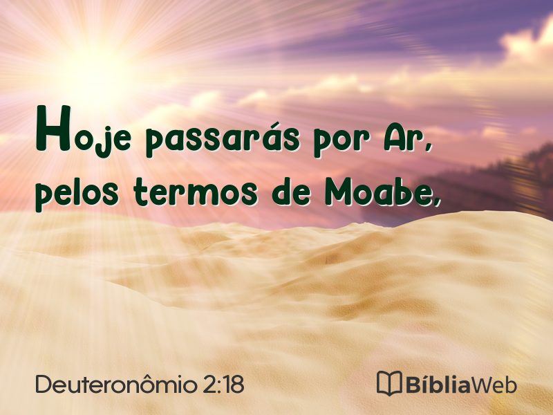 Deuteronômio 2:18 em imagem para compartilhar