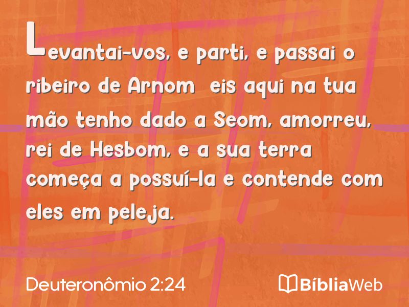 Deuteronômio 2:24 em imagem para compartilhar