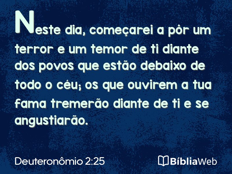 Deuteronômio 2:25 em imagem para compartilhar