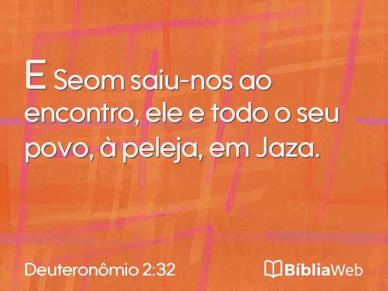 Deuteronômio 2:32 em imagem para compartilhar