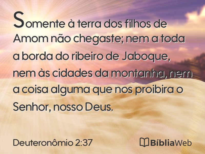 Deuteronômio 2:37 em imagem para compartilhar