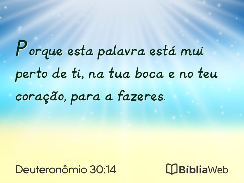 Deuteronômio 30:14 em imagem para compartilhar
