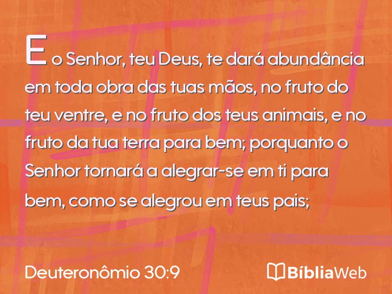 Deuteronômio 30:9 em imagem para compartilhar