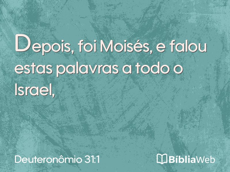 Deuteronômio 31:1 em imagem para compartilhar