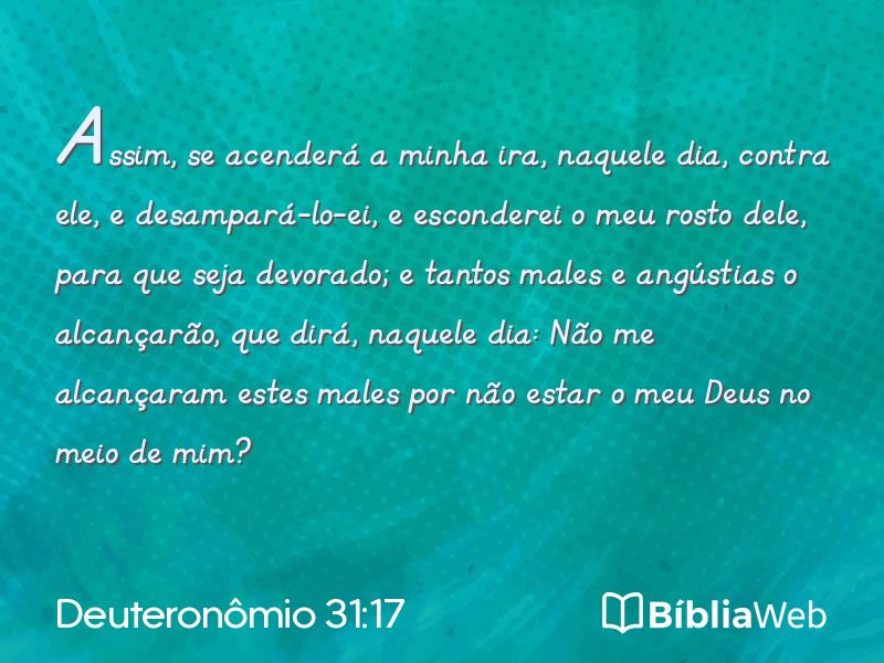 Deuteronômio 31:17 em imagem para compartilhar