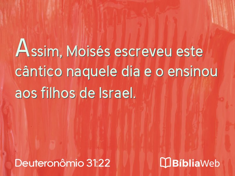 Deuteronômio 31:22 em imagem para compartilhar