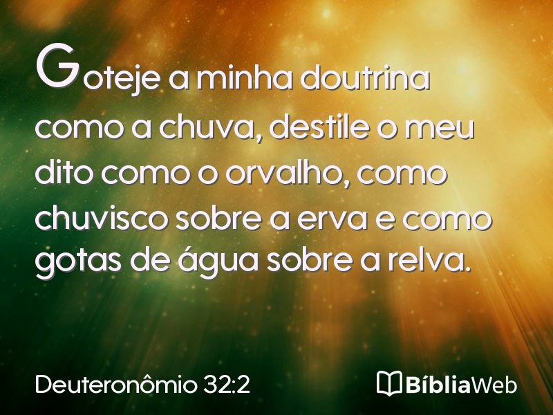 Deuteronômio 32:2 em imagem para compartilhar