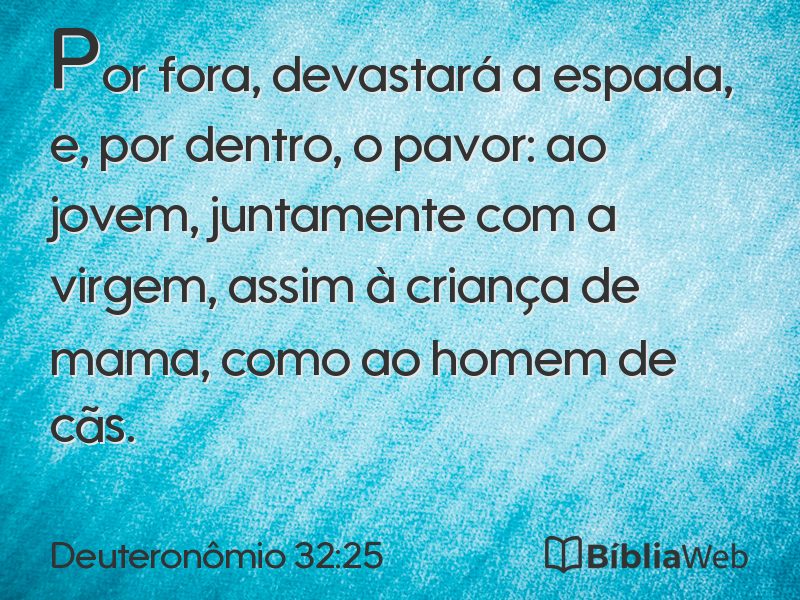Deuteronômio 32:25 em imagem para compartilhar