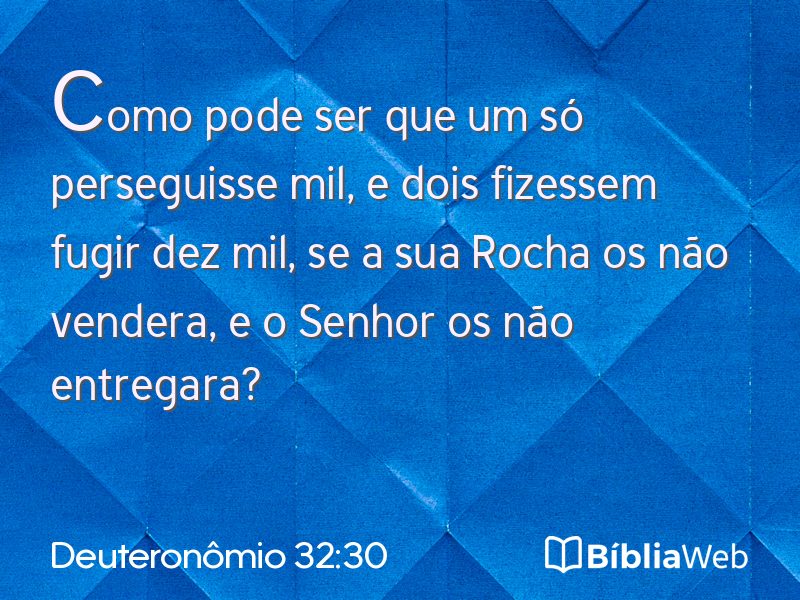 Deuteronômio 32:30 em imagem para compartilhar