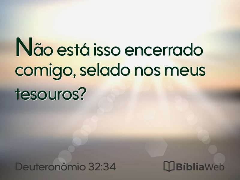 Deuteronômio 32:34 em imagem para compartilhar