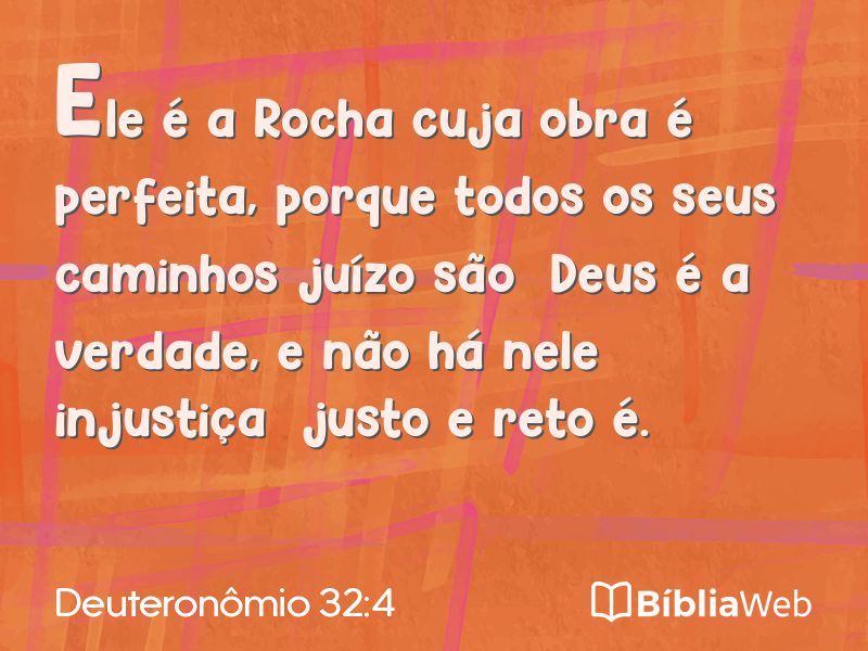 Deuteronômio 32:4 em imagem para compartilhar