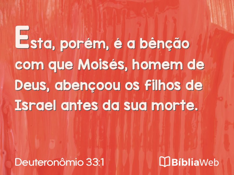 Deuteronômio 33:1 em imagem para compartilhar