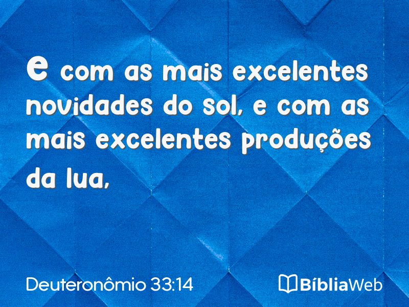 Deuteronômio 33:14 em imagem para compartilhar