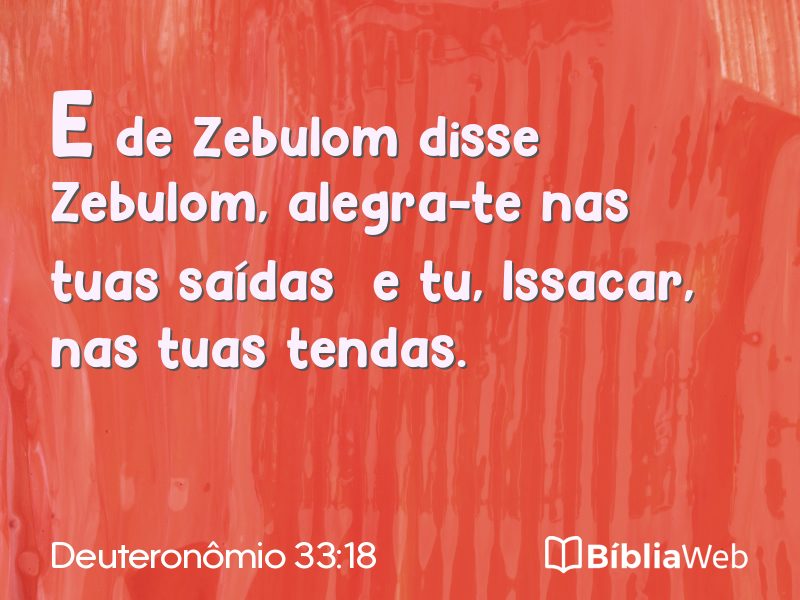 Deuteronômio 33:18 em imagem para compartilhar