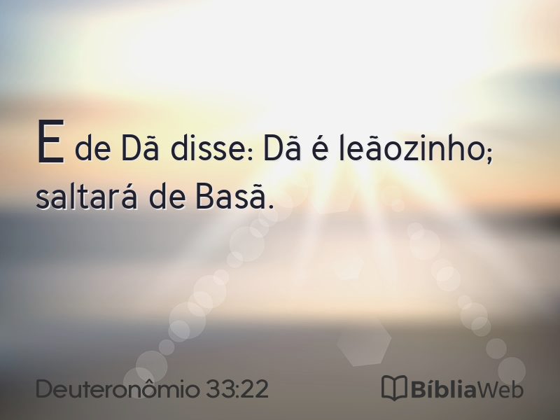 Deuteronômio 33:22 em imagem para compartilhar