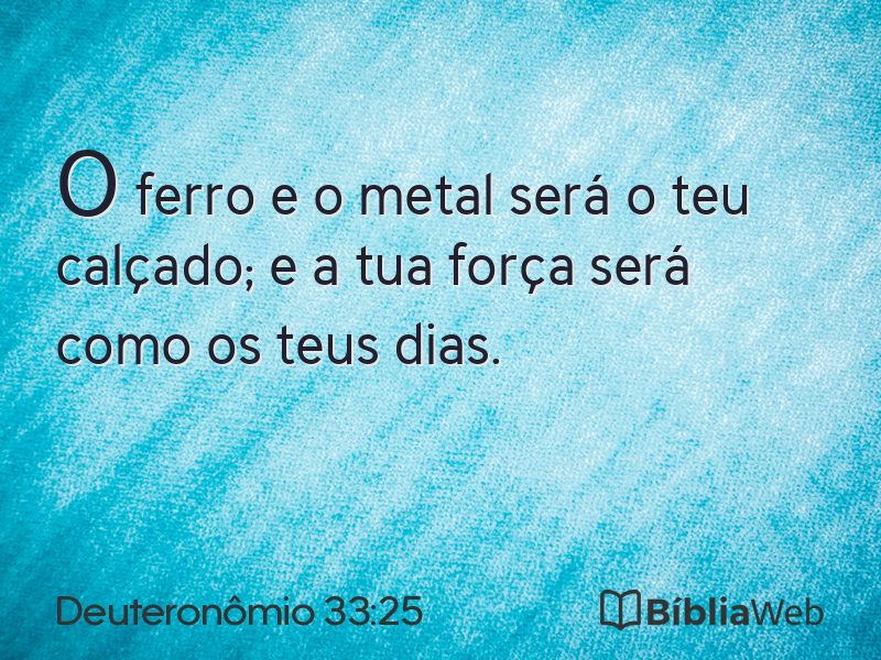Deuteronômio 33:25 em imagem para compartilhar
