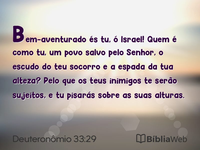 Deuteronômio 33:29 em imagem para compartilhar
