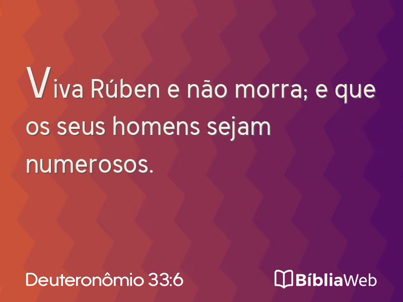 Deuteronômio 33:6 em imagem para compartilhar