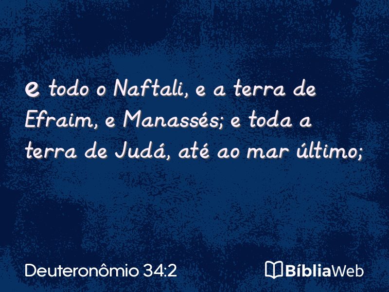 Deuteronômio 34:2 em imagem para compartilhar