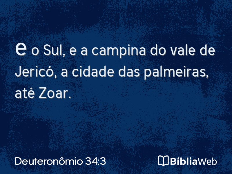 Deuteronômio 34:3 em imagem para compartilhar