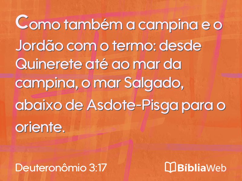 Deuteronômio 3:17 em imagem para compartilhar