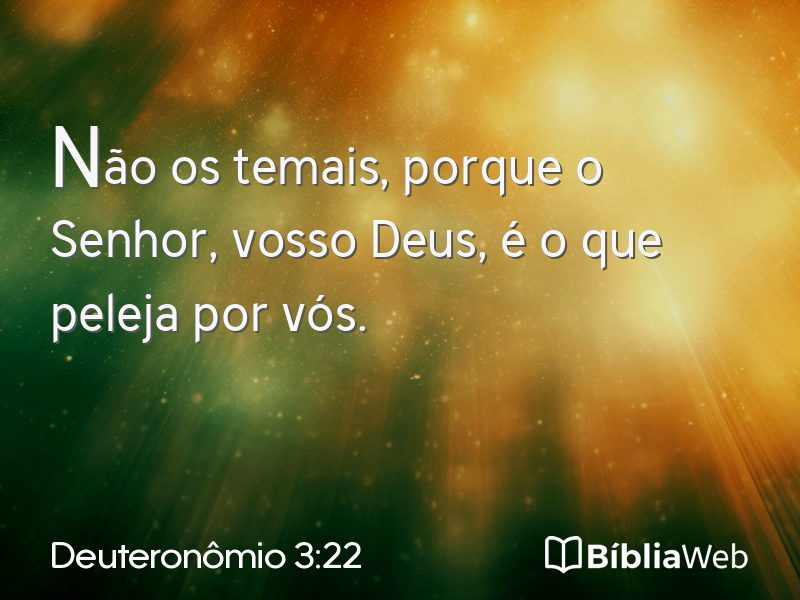 Deuteronômio 3:22 em imagem para compartilhar