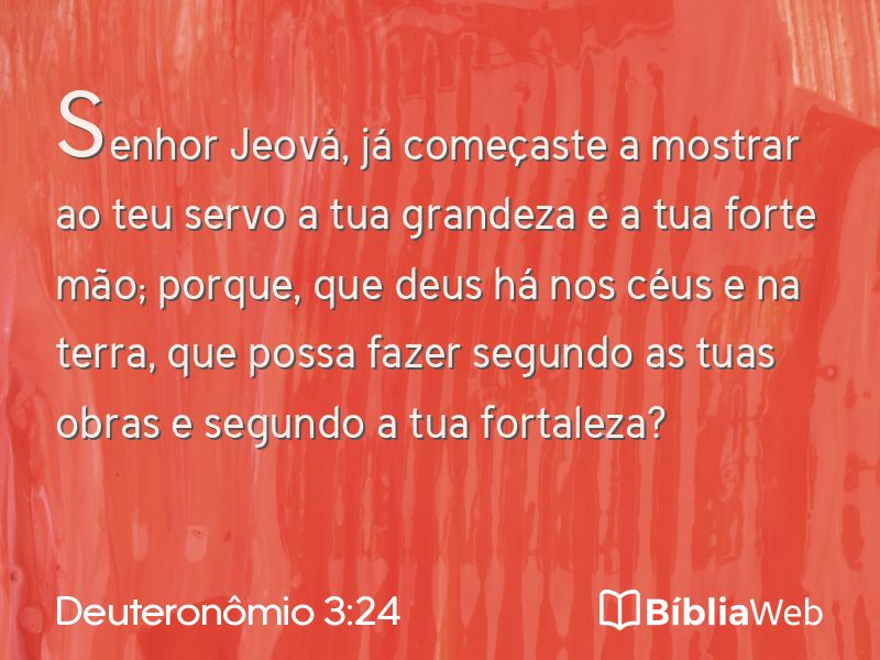 Deuteronômio 3:24 em imagem para compartilhar