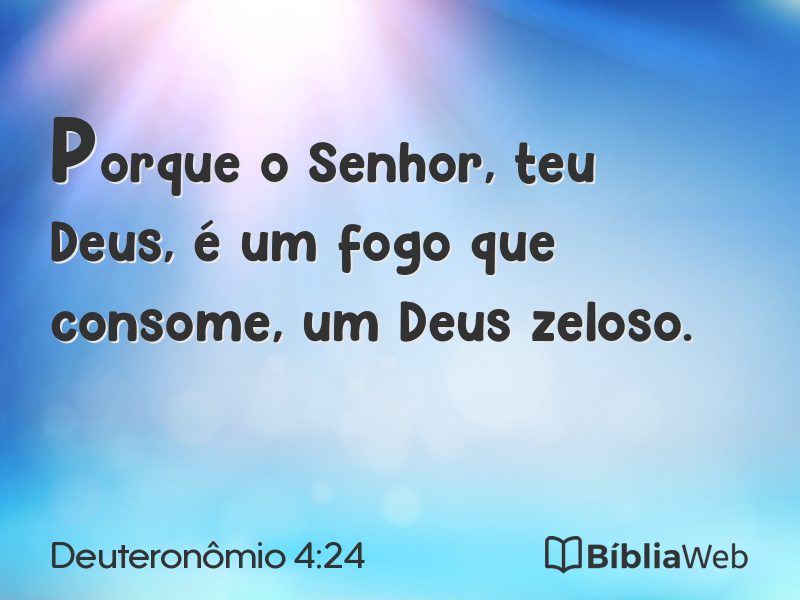 Deuteronômio 4:24 em imagem para compartilhar