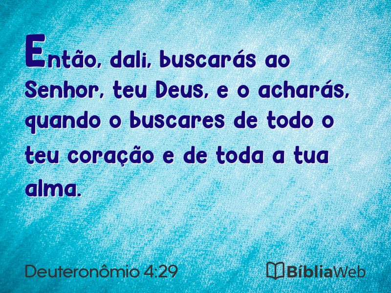 Deuteronômio 4:29 em imagem para compartilhar