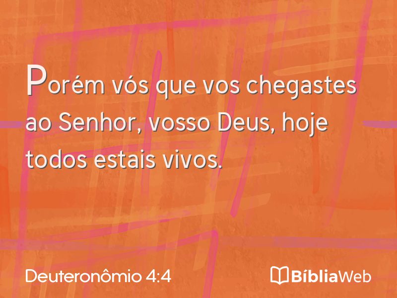 Deuteronômio 4:4 em imagem para compartilhar