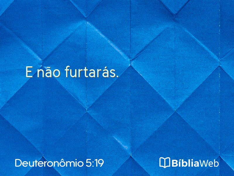Deuteronômio 5:19 em imagem para compartilhar