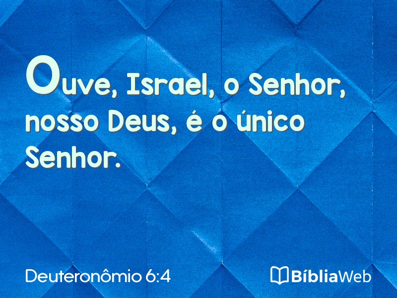Deuteronômio 6:4 em imagem para compartilhar