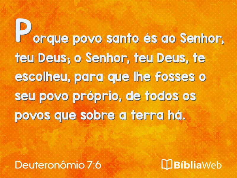 Deuteronômio 7:6 em imagem para compartilhar