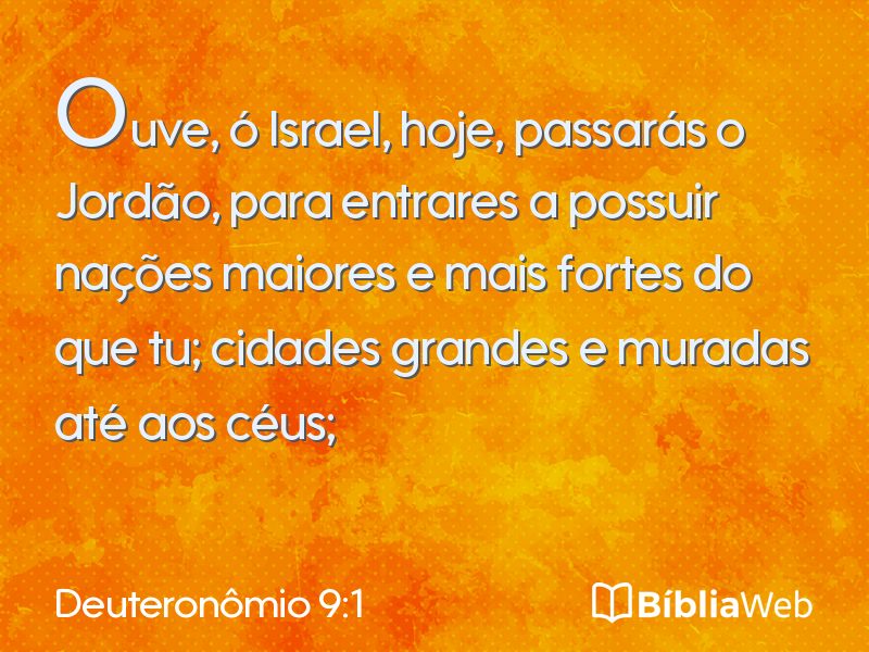 Deuteronômio 9:1 em imagem para compartilhar